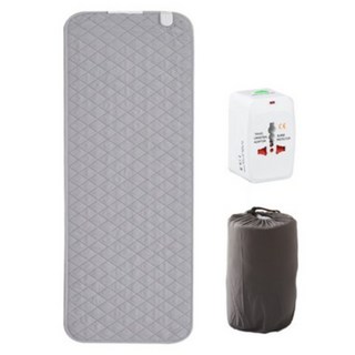 폴드래블 여행용 전기장판 프리볼트 컴팩트 캠핑 탄소 휴대용 전기매트 110V 겸용 1인용 미니 싱글, 50X140cm 초미니