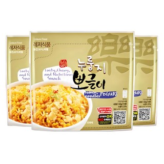 (10+1개 세트) 누룽지 즉석 뽀글이 군대 PX 캠핑 봉지라면 탕비실 간식 100g, 11개
