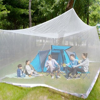 닛시스타일 국산 높이210cm 10-20인용 대형모기장 사각 침대 야외 캠핑 모기장, 9-10인용 키높이화이트(300x400x210)