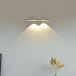 모어피크 충전식 무선 LED 3색변환 밝기조절 인테리어 무드센서등, 1개, 화이트