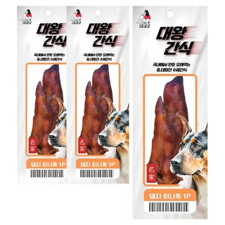 대왕간식 중 대형견 간식 4종 (미니족 황태꽈배기 소간꽈배기 소떡심), 미니족1P, 3개