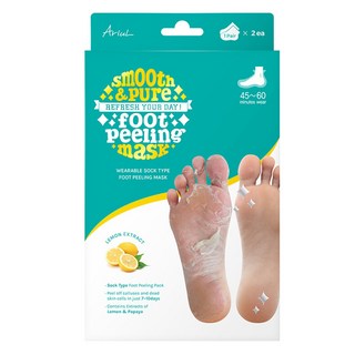 아리얼 스무스 앤 퓨어 풋 필링 마스크, 2개입, 1개, 68g