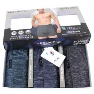 폴밋 남자 텐셀 트렁크팬티 남성팬티트렁크 3매입 PMT 801