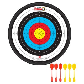 금메달 원형 자석다트 + 다트핀 6p, 혼합색상, 1개