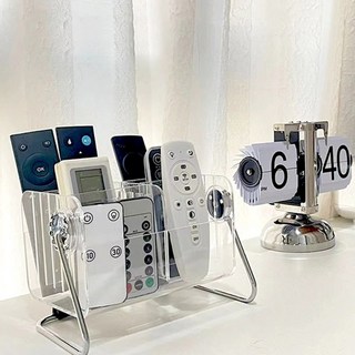 아크릴 리모콘 리모컨 보관함 거치대 정리함, 투명, 1개