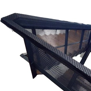 계단 난간 베란다 발코니 추락방지 안전 그물망_2P, 2개, 블랙