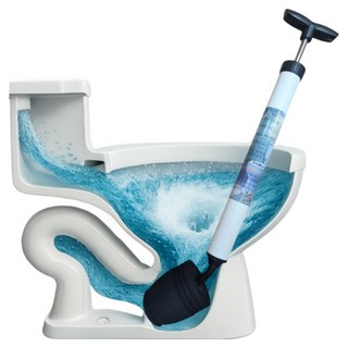 5세대 NEW 고압 뚫어뻥 강력 변기청소기 변기막힘 배수구청소 간편사용 한국만물상, 화이트