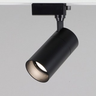 레일 스포트 COB 일체형 원통형 10W 20W 30W 레일형스포트, 블랙, 주광색(6500K)