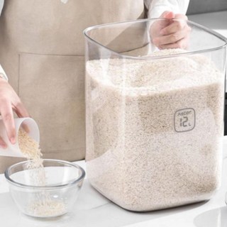 [12kg무선 자동 진공쌀통] 쌀벌레 100%차단 무선 자동 진공쌀통 KC 인증완료, 1세트, 화이트