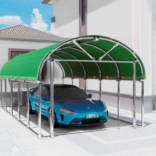 하우컨 조립식 주차장 캐노피 야외 천막 차량용 간이 차고 대형 텐트 차양막 방수, 하우컨 그린