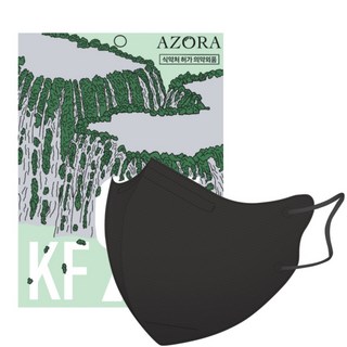 아조라 KF94 새부리형 홈쇼핑 마스크 중형, 10개입, 10개, 블랙