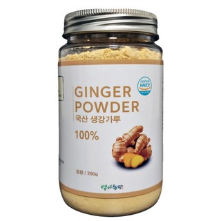 엄마농장 국산 100% 생강가루 HACCP인증, 1개, 200g