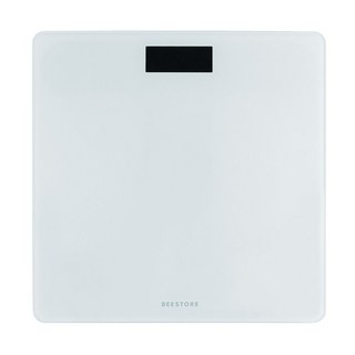 비스토어 스마트체중계 몸무게측정기 가정용 LED 전자저울, 화이트, 1개