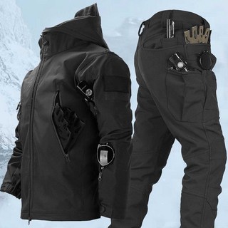 융기모 방한 방풍 방수 작업복 전술복 상하의 세트