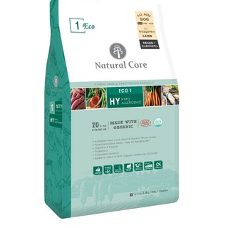 네츄럴코어 전연령 강아지 에코1 하이포알러제닉 작은입자, 양, 2.4kg, 1개