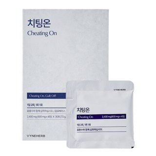 바인허브 치팅온 탄수화물 컷팅 다이어트 보조제 2400mg X 30포, 72g, 1개