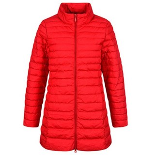 마리끌레르 중년 여성 덕다운 경량 패딩 점퍼 레드