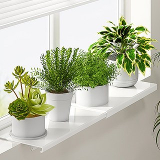 엠컴퍼니 베란다 창틀 화분 선반 무타공 철제 길이조절 창문형 정리대 창가 공간 연장선반 다용도 정리 선반 [zmfpa-684041386], 1개