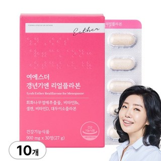 [본사직영] 여에스더 갱년기엔 리얼플라본 (갱년기 여성 건강 기능성) 국민영양 프로젝트, 30정, 10박스
