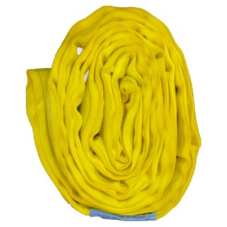 버팔로 라운드슬링 S마크 3톤 크레인바 노랑색 원형 엔드레스 화물용 슬링벨트, 1개