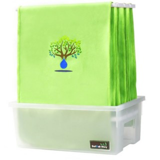 [수리나무 스토리]수리나무 천 가습기 천연 가습기 자연기화 무소음 4L 대용량 신생아 아기 가습기, 4L 그린
