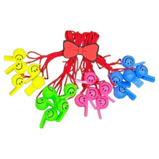 스마일 호루라기 20pc 플라스틱 호루라기, 20개, 믹스