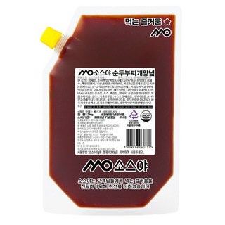 소스야 순두부 찌개 양념 소스, 1개, 2kg