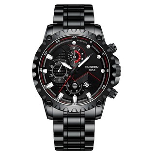 와이지엘 브랜드 명품 스타일 블랙메탈 캐주얼 최신형 멀티 남자시계