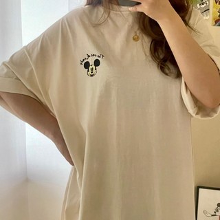 [데이오프] 여성용 디즈니 미키마우스 원피스 여성빅사이즈원피스 롱원피스 여성잠옷 원피스 잠옷 빅사이즈원피스 여자원피스 빅사이즈원피스잠옷 홈웨어 반팔원피스잠옷 미키잠옷 여성원피스