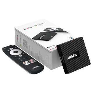 샥스 G1 구글TV 4K UHD OTT 셋톱박스 유튜브 넷플릭스 스마트TV 안드로이드12 저장공간 32GB 펌웨어 업그레이드, 1개