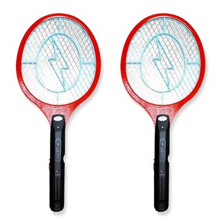 핫한날 건전지 모기채 1+1 전기모기채 파리채