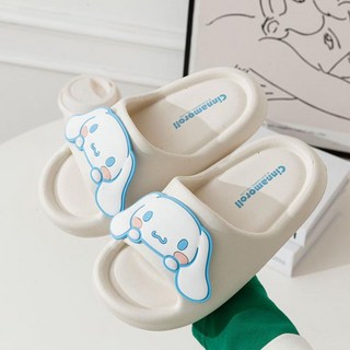 파티굿즈 산리오 어린이 슬리퍼 시나모롤 마이멜로디 쿠로미 실내 학교 어린이집 유치원, 1개, 화이트