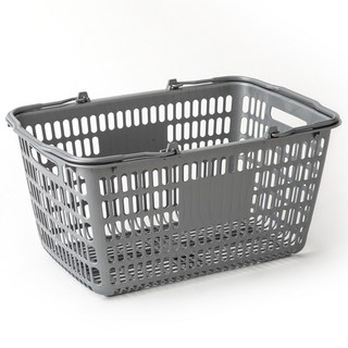 바른생활 마트바구니 쇼핑바구니 수확바구니, 10개, 회색