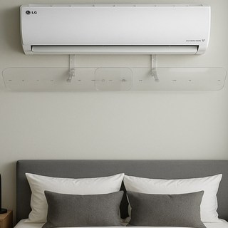 투명 벽걸이 에어컨 바람막이 에어콘 가림막 가드, 1개