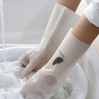 하니월드 더질긴 신형니트릴 설거지 고무장갑, 화이트, 대(L), 3개