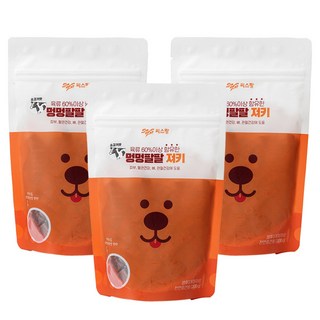 멍멍팔팔 져키, 소고기맛, 200g, 3개