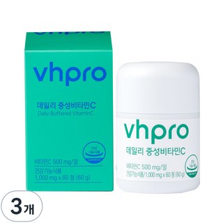 비타민하우스 데일리 중성비타민C 60g, 3개, 60정