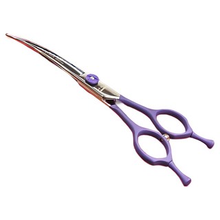 소프트터치 (오른손용) 아키즈 전문가용 애견가위, 1개, 커브가위 (오른손)