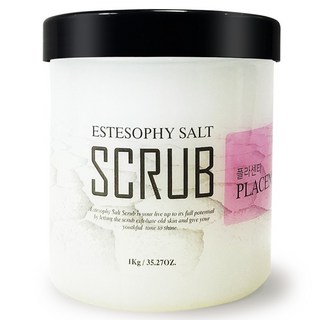 ESTESOPHY 胎盤素身體磨砂鹽皂, 1kg, 1個