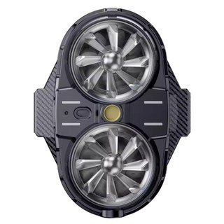 투데이리빙 4세대 업그레이드 듀얼팬 스마트폰 발열 쿨러 휴대폰 쿨링 클립형 폰쿨러, R98030A, 2개입, 1개, 블랙