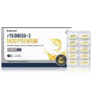 엔젯오리진 알티지 오메가3 1400 프리미엄, 180정, 1개