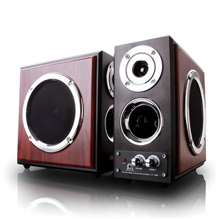 ASHTON AT-1000 WOOD 스피커 컴퓨터스피커 TV스피커 이어폰단자