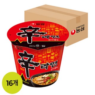 농심 신라면 큰사발 114g 16p, 16개