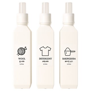 디나인 국산 세제 리필 용기 3P 1L 라벨8종포함, 3개, 화이트