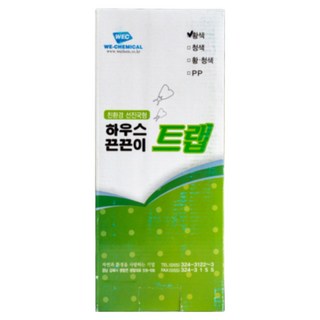 나방류 총채벌레 노린재 하우스 노란끈끈이트랩 25x10 (1각 50매), 50매입, 1개