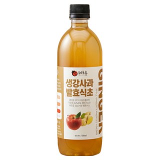 해초롱 국내산 무첨가 천연발효 생강사과 발효식초, 1개, 500ml