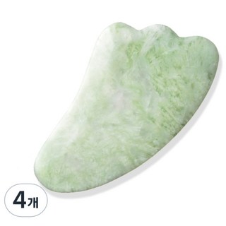 三角玉石刮痧板, 4個, 混色