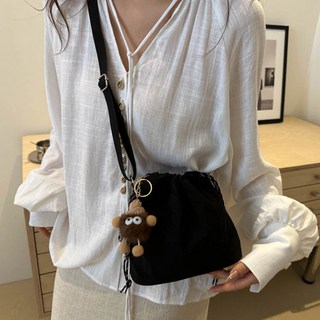 데일로엔 여성 나일론 크로스백 버킷백 미니 가방