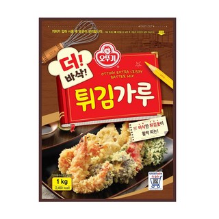 오뚜기 더 바삭 튀김가루, 1kg, 1개