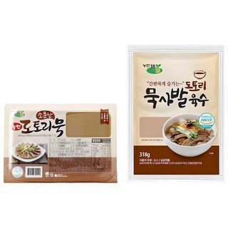 [명인 만든 묵] 전통 도토리묵 묵사발, 4세트, 718g